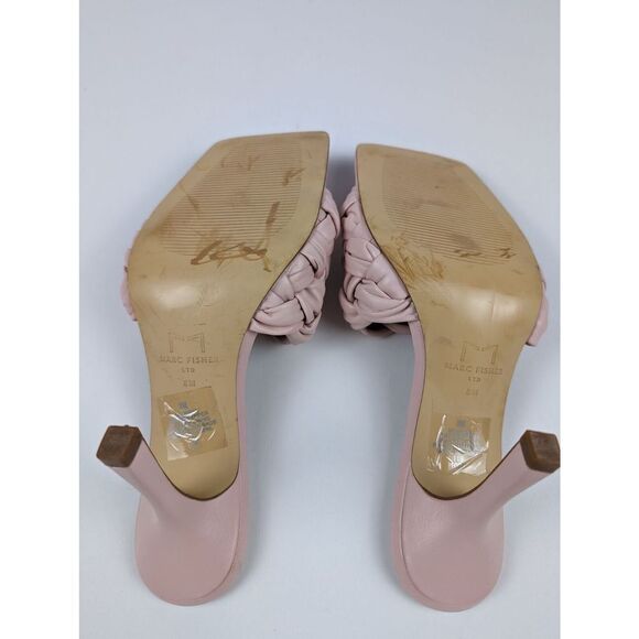 Marc Fisher LTD. Caleno Slip On Kitten Heel Sandals Women's 8M Light Pink Solid - Picture 11 of 11